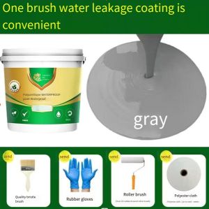 Cracks leaks and seepage materials on the roof of waterproof glue Leak-patching House Waterproof Coating Polyurethane on the roof of bungalow.