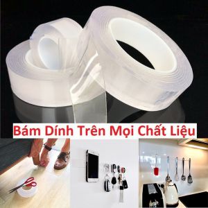 Cuộn Băng Keo 3M Keo 3M 2 Mặt Siêu Dính Dài 2m