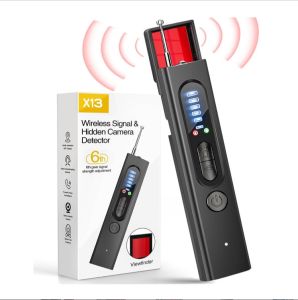 Multifunctional Infrared Detector Portable Anti-Peeping Anti-Monitoring Camera Scanner Detects Hidden Cameras Security Protection Sensor Privacy Protector for Hotel Locker Room Public Bathroom Pinhole Hidden Lens Detect Gadget