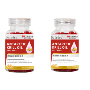 【Efficient Absorption/Natural Safe Ingredients】Antarctic Krill Oil Gel Candy Astaxanthin Supplements Norwegian Krill Oil Omega-3 【高效吸收/天然安全成分】南极磷虾油凝胶糖