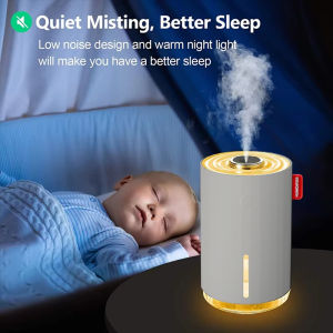 เครื่องทำความชื้น  น้ํามันหอมระเหย พร้อมไฟ  เครื่องพ่นอโรม่า ครื่องพ่นไอน้ำ Aroma Diffuser ควันเยอะ