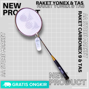 ( FREE 2GRIP & 2KOK ) 2 RAKET YONEX CARBONEX 9 BULU TANGKIS ANAK - RAKET BADMINTON ANAK - RAKET PEMULA - Raket Olahraga Badminton Anak Bulutangkis Mainan Anak Biasa Remaja Asli Berkualitas Awet Best Seller COD Promo Termurah