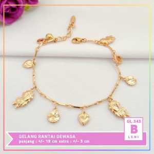 Cute Jewelry Gelang Jurai Dewasa/Remaja Hewan Perhiasan Lapis Emas Imitasi Gelang Wanita GL 343