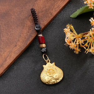 【戴着它】已开光 招财 钥匙扣汽车挂件 Have Been Opened To Buy Lottery Cards To Bring Into The Money Twelve Zodiac Money Bag Brass Key Chain Men and Women Car Pendant