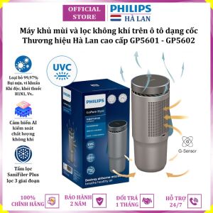 Máy khử mùi lọc không khí dạng cốc cao cấp trên xe ô tô Philips GP5602 - Hàng Nhập Khẩu (Bảo Hành 12 Tháng)