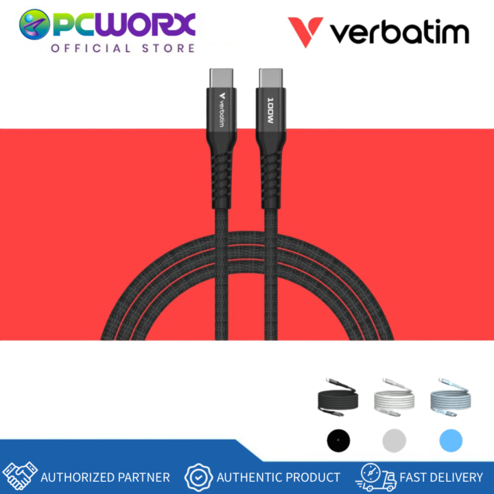 Verbatim Sync & Charge USB C to USB C 100W Magnetic 120 cm USB Cable ...