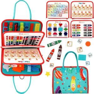 Bàn Montessori Cho Bé Đồ Chơi Bàn Bận rộnTích Hợp Đồ Chơi & Học Tập Giáo Dục Kích Thích Sáng Tạo Cho bé Từ 1 Tuổi