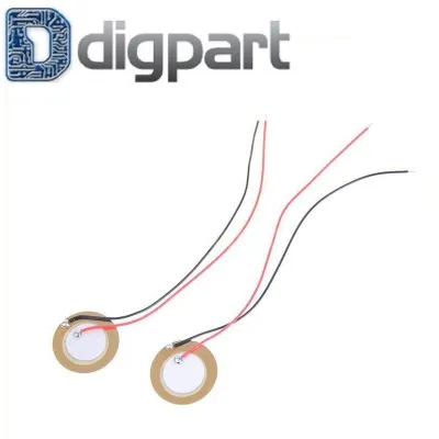 Piezo Elements 20mm Disc Drum Trigger Sensor Sonar + Kabel Tembaga