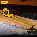 Thước Cuộn Thép Vỏ Bọc Cao Su Deli Cao Cấp - Chất Liệu Chống Gỉ, Khóa Tự Động An Toàn - Sử Dụng Đa Năng - DL3798. 