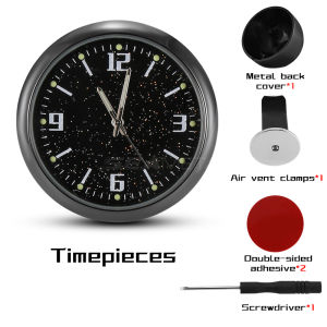 Car Clock Auto Internal Mini Digital Clock Watch Suitable for Air Outlet Dashboard