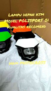 LAMPU DEPAN KTM 250 MODEL POLISPORT 01 PLUS SAIN lampu depan ktm reflektor ktm 250 univ headlamp ktm 250 batok lampu depan ktm crf yz klx reflektor ktm 250