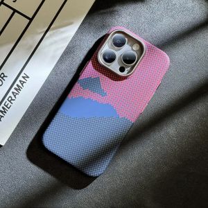 HOWESION เคสโทรศัพท์แมกซิเนติกเนื้อคาร์บอนภูเขาไฟเบอร์สำหรับ iPhone 16 Pro Max/ 15 14 13 12 Pro Max เคสป้องกันแข็งกันแรงกระแทกด้าน