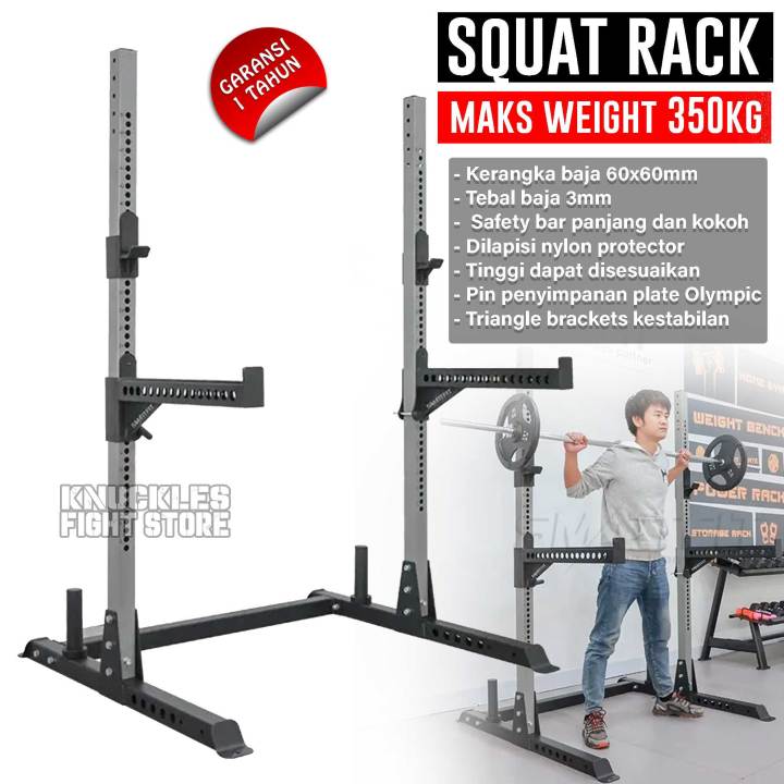 Squat Rack Home Half Rack Gym Squat Stand Alat Fitness Home Gym Bench Press Hook Lazada Indonesia