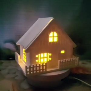 2Pcs Mùa Đông Theo Chủ Đề Nhà Decors Khuôn Mạnh Mẽ Silicone Nhà Trang Trí Khuôn Mẫu Cho Crafting Tuyết Nhà Và Hàng Rào