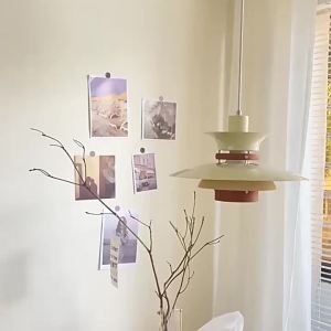 SXH Track Chandelier Walnut ph5 Pendant Light Modern Minimalist Nordic Dining Table Dining Room Minimalist Creative Cream Restaurant Light