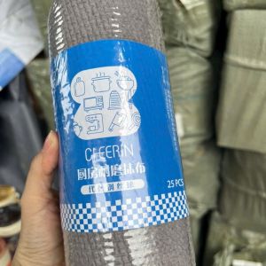 Khăn lau nhà bếp đa năng Cuộn 25 tờ khăn lau chén dĩa xoong nồi Giặt được nhiều lần Kích thước 20x22cm