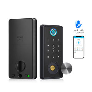 Holakay Smart Deadbolt Automatic Door Lock for Alexa WiFi TTlock App Fingerprint keyless Entry Keypad Control Center