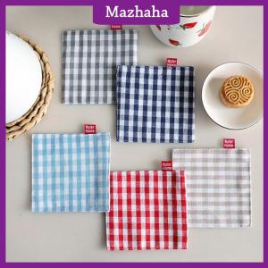 Mazhaha ที่รองแก้วผ้า1 2ชิ้นแผ่นรองแก้วผ้าฝ้ายบริสุทธิ์แผ่นรองแก้วแผ่นฉนวนกันความร้อนตกแต่งโต๊ะในครัว