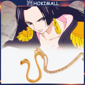 Kalung Emas Anime One Piece Boa Hancock Snake Cosplay Untuk Halloween Party Gifts Jewelry