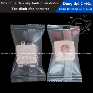 Sữa chua dâu sấy lạnh bổ sung dinh dưỡng men tiêu hóa Yee dành cho hamster