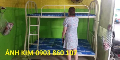 Giường tầng 2 người cho gia đình giá rẻ bình dương tphcm lắp ráp gấp