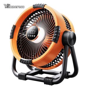 Rechargeable Portable Fan with LED Lantern and 20000mAh Battery for Camping Hiking and Emergency Use