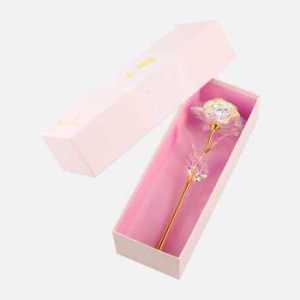 BUNGA MAWAR HIAS DENGAN BOX EXCLUSIVE || Bunga Mawar Dekorasi Gold Foil Rose Artificial Flower