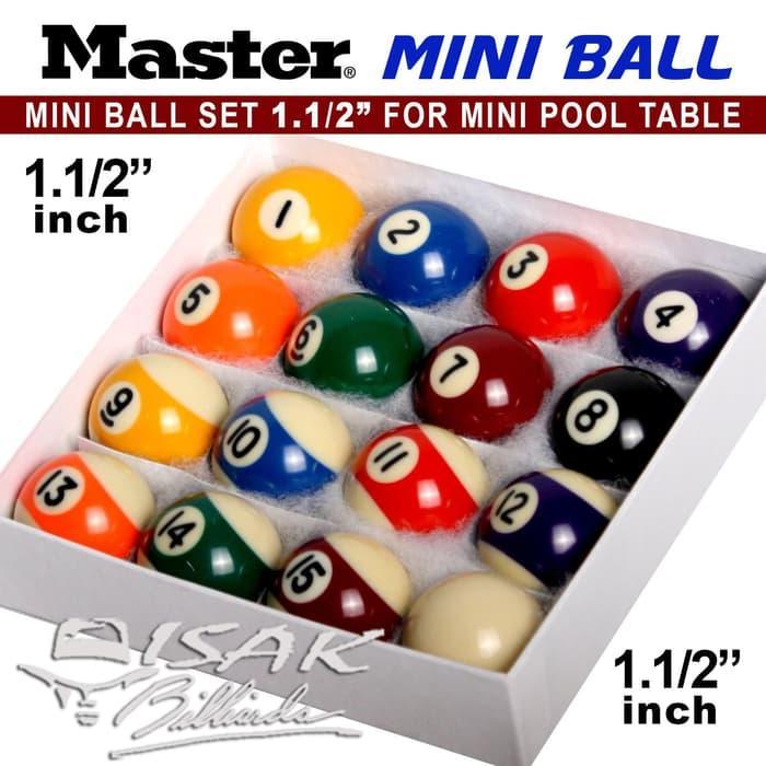 Boules De Billard Miniatures 32 Mm - Lot De 16 Boules En Résine - 15 Numérotées + 1 Boule Blanche - Pour Jeux, Décoration, Enfants