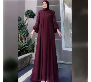 Bisa COD Bonita Dress Ceruty Babydoll Tille Gamis Terbaru 2024 Mewah Kekinian Maxy Kondangan Wanita