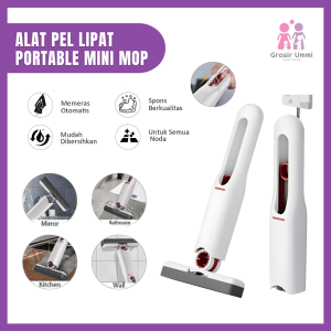 Alat Pel Lipat MINI Mop Portable | Alat Pembersih Ruangan Dapur Home Car Praktis Mini Multifungsi Foldable Praktis Serbaguna
