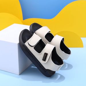Xăng đan Da Đế Mềm Siêu Nhẹ Chống Trượt Phong Cách Hàn Quốc Cho Bé Trai 2 3 4 5 6 7 8 9 12 Tuổi