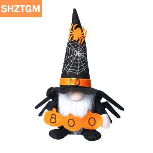 [COD] SHZTGM ตุ๊กตาแทะวันฮาโลวีนถาดใส่ของตกแต่งโต๊ะรับประทานอาหารเป็นชั้นตกแต่งโต๊ะกลางของขวัญตุ๊กตาเอลฟ์ยัดนุ่น