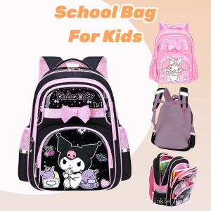 Kuromi Cinnamoroll School Bag For Kids Girls Waterproof Primary School Backpack My Melody Lightweight Large Capacity Students Schoolbag Kindergarten