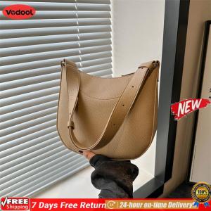 [Vodool Flagship Store] Women Retro Crossbody Bag PU Leather Vintage Shoulder Bag Large Capacity Versatile Satchel Bag Female Daily Dating Bag