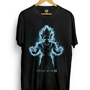 Kaos Dragonball Songoku blue Super Saiyan distro kartun anime