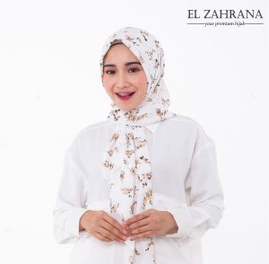 EL Zahrana Hijab PROMO Jilbab Segi Empat Motif Wolfis Monalisa Kualitas Premium - Zianca Square