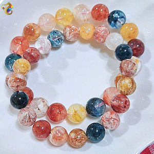Collection Grade Colorful Snowflakes Phantom Quartz Bracelet (Round / Heart)
