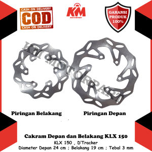 Cakram Depan dan Belakang KLX 150 Dtracker Piringan Disc Brake Tebal 3 mm Berkualitas