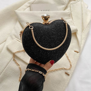 【Malaysia Spot】Handbag Ladies Dinner Clutch Bag Dinner Bag Handbag Elegant Celebrity Chain Shoulder Bag Suitable for Women Formal Occasion Handbag Shiny Wedding Ball Bag