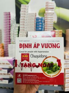 Định Áp Vương - Hỗ trợ hạ ổn định huyết áp giảm lipid máu hộp 90 viên 180 viên
