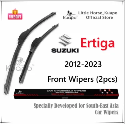 Suzuki ERTIGA Front Wiper Blade Set/Pair for (Select Your Model) Etiga Car Window Wipers (silicone banana type 2pcs) by Kuapo wifer