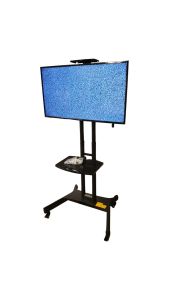 SG stock (KLC-151) TV Mobile Cart height adjustable for Displays up to 65″