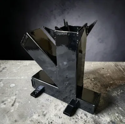 Kompor Rocket Stove Minimalis / Kompor Cemping / Kompor Moderen / Tungku Terbuat Dari Besi Anti