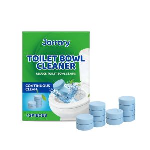 Jarrary Toilet Cleaning Tablets Descaling Deodorizing Stain Remover Daily Care Fresh 12pcs