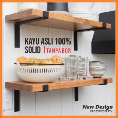 TERBARU! Rak Dinding Susun Ambalan Kayu Minimalis Kayu Tempel / Dekorasi Rumah / Kamar / Hiasan Aesthetic