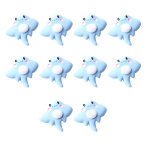 Set Of 10 Resins Ocean Themed Flatbacks for Mobile Phone Case Accessories