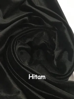 Kain Suede Bludru Stretch Kabulon Velvet Melar Polos Meteran