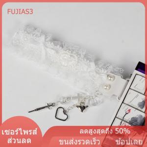 FUJIAS3 สายรัดคีย์บอร์ดลายลูกไม้กลไกสำหรับตกแต่งคีย์บอร์ดแบบปรับแต่งได้อเนกประสงค์