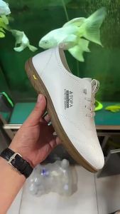 Spring MenS Casual Leather Shoes Soft Leather Soft Sole Slip-On Loafers White Moccasins Versatile Casual Shoes