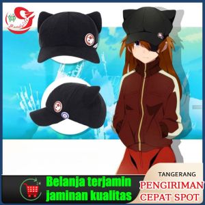 Topi Cosplay Anime Neon Genesis Evangelion Evangelion Asuka Langley Soryu Telinga Kucing Polar Fleece